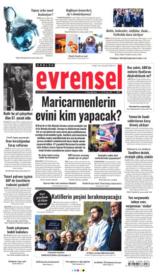 Evrensel Gazetesi 11 Ekim 2026 Manşeti