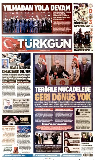 Türkgün Gazetesi 11 Ekim 2026 Manşeti