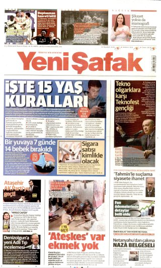 Yeni Şafak Gazetesi 11 Ekim 2026 Manşeti