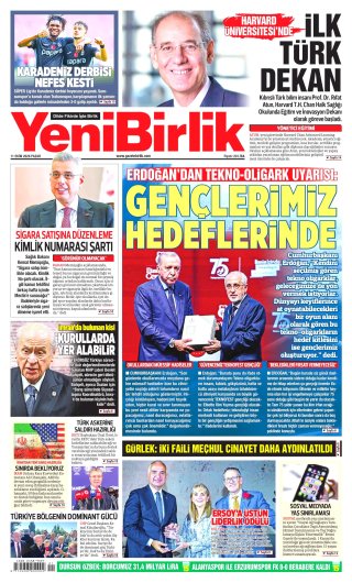 YeniBirlik Gazetesi 11 Ekim 2026 Manşeti