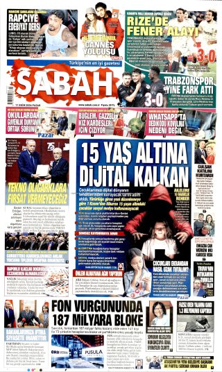 Sabah Gazetesi 12 Ekim 2026 Manşeti