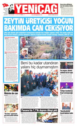 Yeniçağ Gazetesi 12 Ekim 2026 Manşeti