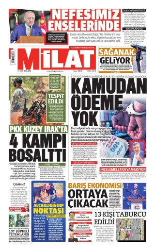Milat Gazetesi 14 Ekim 2026 Manşeti