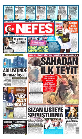 Nefes Gazetesi 14 Ekim 2026 Manşeti
