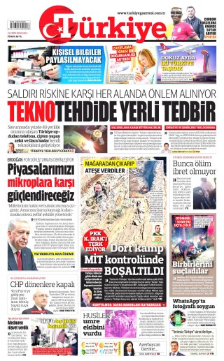 Türkiye Gazetesi 14 Ekim 2026 Manşeti