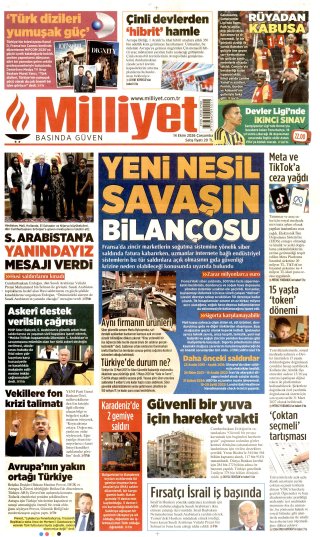 Milliyet Gazetesi 15 Ekim 2026 Manşeti