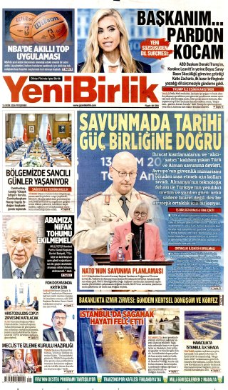 YeniBirlik Gazetesi 16 Ekim 2026 Manşeti