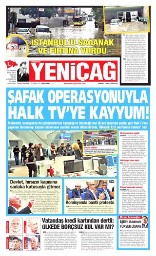 Yeniçağ Gazetesi 16 Ekim 2026 Manşeti