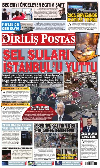 Diriliş Postası Gazetesi 17 Ekim 2026 Manşeti