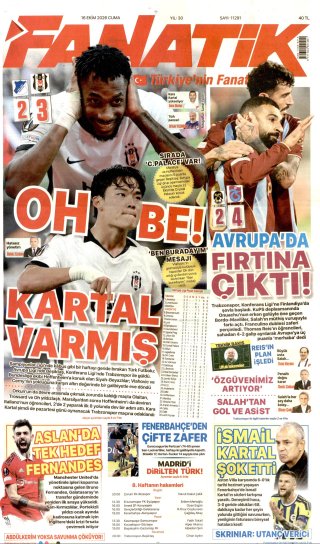 Fanatik Gazetesi 17 Ekim 2026 Manşeti