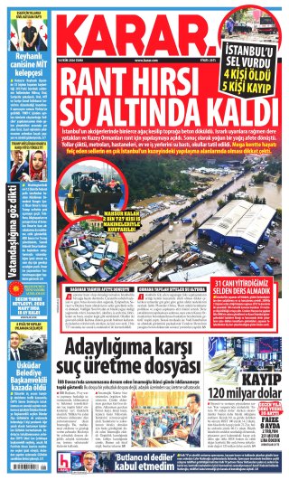 Karar Gazetesi 17 Ekim 2026 Manşeti
