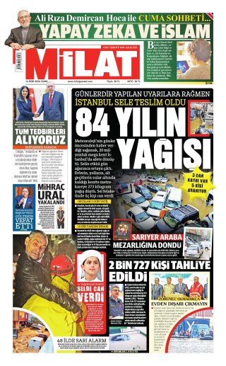 Milat Gazetesi 17 Ekim 2026 Manşeti