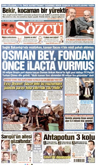 Sözcü Gazetesi 18 Ekim 2026 Manşeti