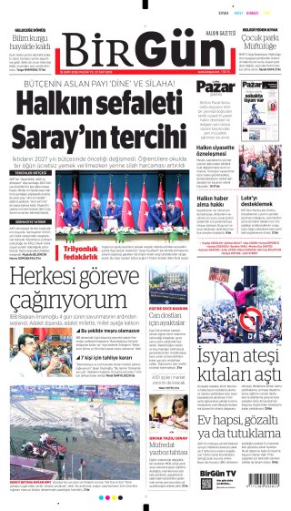BirGün Gazetesi 19 Ekim 2026 Manşeti