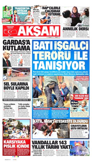 Akşam Gazetesi 20 Ekim 2026 Manşeti