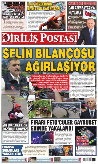 Diriliş Postası Gazetesi 20 Ekim 2026 Manşeti
