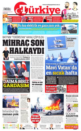 Türkiye Gazetesi 20 Ekim 2026 Manşeti