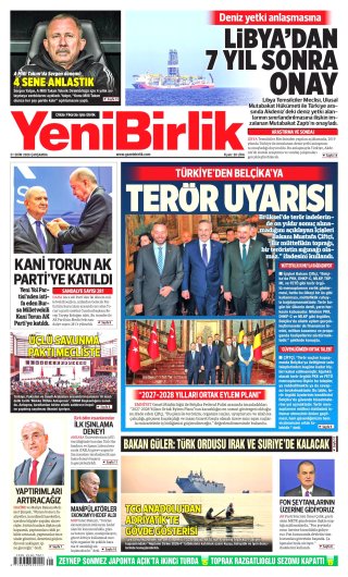 YeniBirlik Gazetesi 21 Ekim 2026 Manşeti