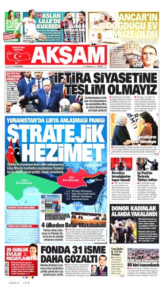 Akşam Gazetesi 23 Ekim 2026 Manşeti