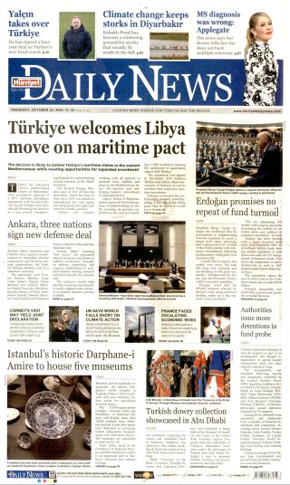 Hürriyet Daily News Gazetesi 23 Ekim 2026 Manşeti