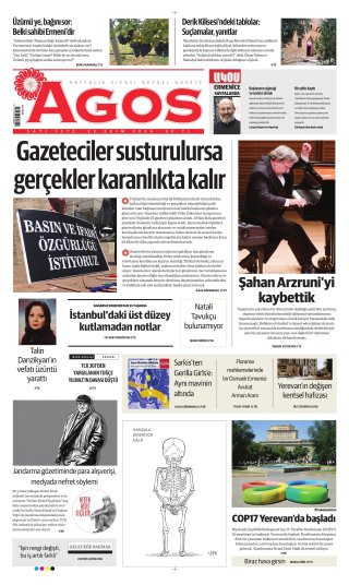 Agos Gazetesi 24 Ekim 2026 Manşeti