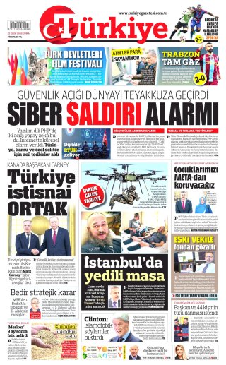Türkiye Gazetesi 24 Ekim 2026 Manşeti