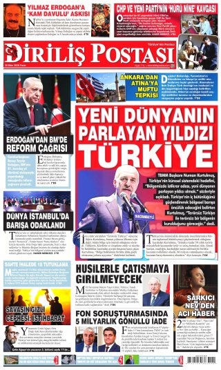Diriliş Postası Gazetesi 26 Ekim 2026 Manşeti