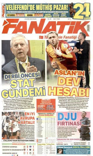 Fanatik Gazetesi 26 Ekim 2026 Manşeti