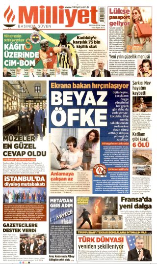 Milliyet Gazetesi 26 Ekim 2026 Manşeti