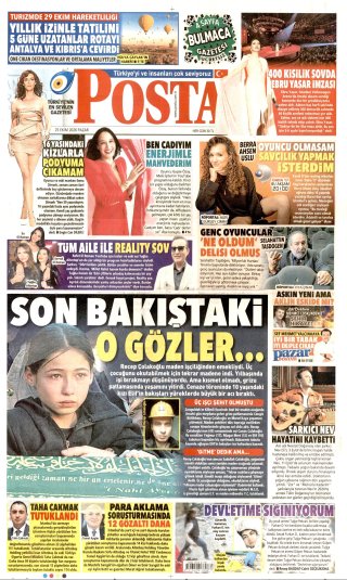 Posta Gazetesi 26 Ekim 2026 Manşeti