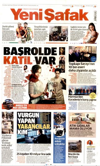 Yeni Şafak Gazetesi 26 Ekim 2026 Manşeti