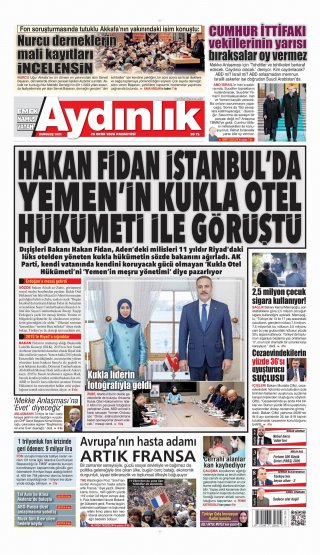 Aydınlık Gazetesi 27 Ekim 2026 Manşeti