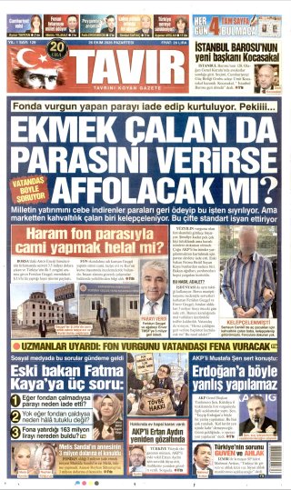 Tavır Gazetesi 27 Ekim 2026 Manşeti