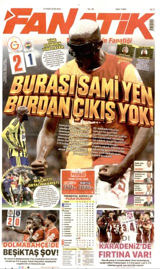 Fanatik Gazetesi 28 Ekim 2026 Manşeti