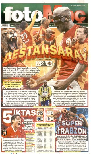 Fotomaç Gazetesi 28 Ekim 2026 Manşeti