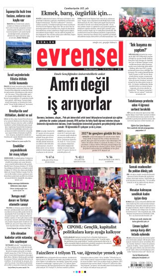Evrensel Gazetesi 29 Ekim 2026 Manşeti