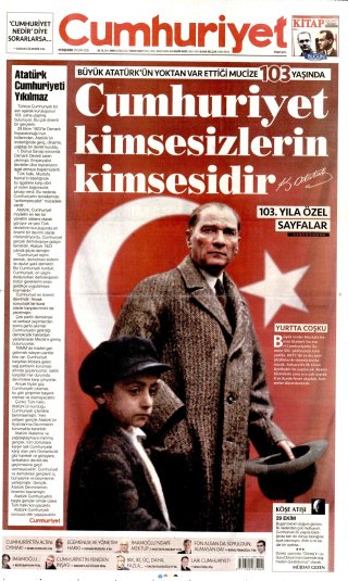 Cumhuriyet Gazetesi 30 Ekim 2026 Manşeti