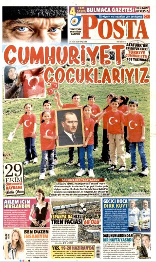 Posta Gazetesi 30 Ekim 2026 Manşeti
