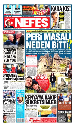 Nefes Gazetesi 1 Kasım 2026 Manşeti